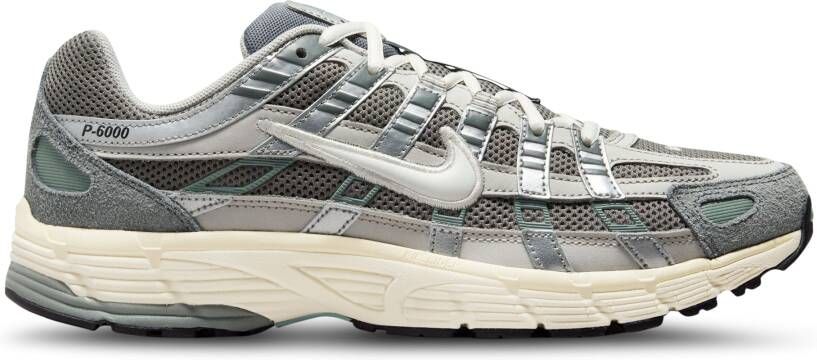 Nike P-6000 Heren Schoenen Grijs Maat: 40 Mesh Synthetisch Foot Locker - Foto 2