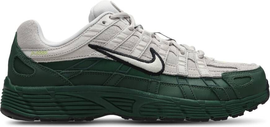 Nike P-6000 Heren Schoenen Grijs Maat: 42.5 Mesh Synthetisch Foot Locker