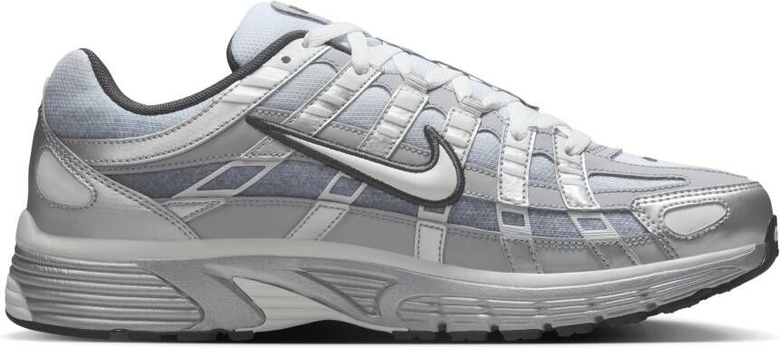 Nike P-6000 Heren Schoenen Zilver Maat: 41 Leer Foot Locker