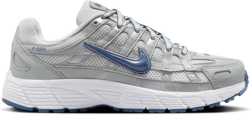 Nike P-6000 Unisex Schoenen Grijs Maat: 35.5 Mesh Synthetisch Foot Locker