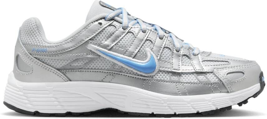 Nike P-6000 Unisex Schoenen Grijs Maat: 35.5 Mesh Synthetisch Foot Locker