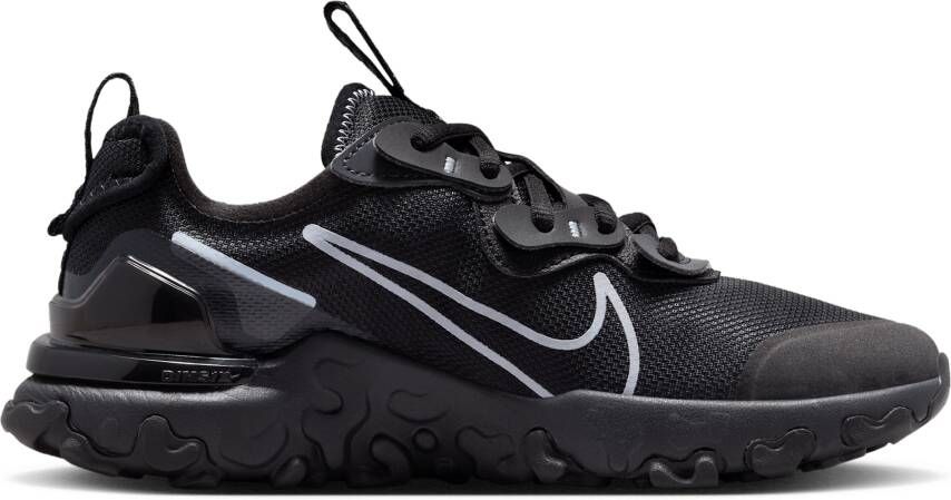 Nike React Vision Sneakers Unisex Zwart Mesh Synthetisch