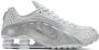Nike Shox Sneakers Dames Wit Mesh Synthetisch - Thumbnail 3