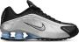 Nike Shox Heren Schoenen Zilver Maat: 42.5 Mesh Synthetisch Foot Locker - Thumbnail 2