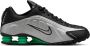 Nike Shox Sneakers Heren Zilver Mesh Synthetisch - Thumbnail 2