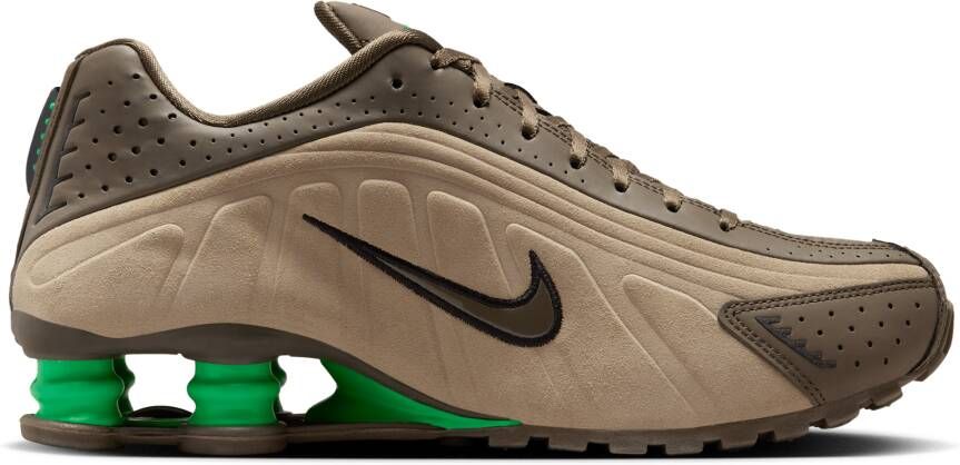 Nike Shox Sneakers Dames Olijf Mesh Synthetisch