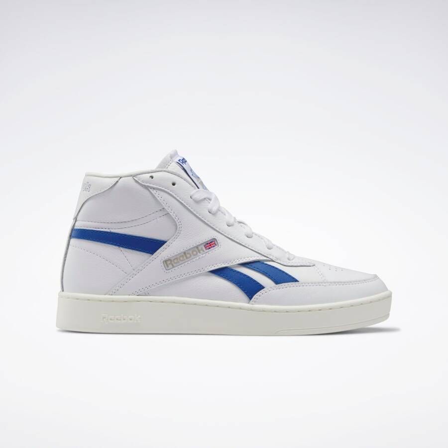 Reebok Classics Club C Form Hi leren sneakers wit kobaltblauw - Foto 3