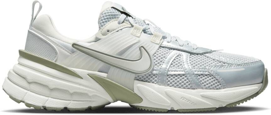 Nike V2k Run Sneakers Dames Grijs Mesh Synthetisch