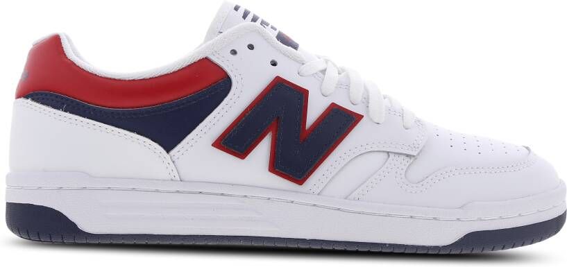 New Balance Bianco Wit-Marineblauwe Herensneakers Wit Heren - Foto 4