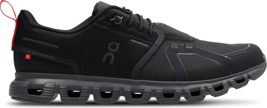 On Cloud Sneakers Heren Zwart Mesh Synthetisch