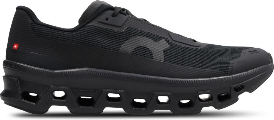 On Cloudm ster Sneakers Heren Zwart Mesh Synthetisch