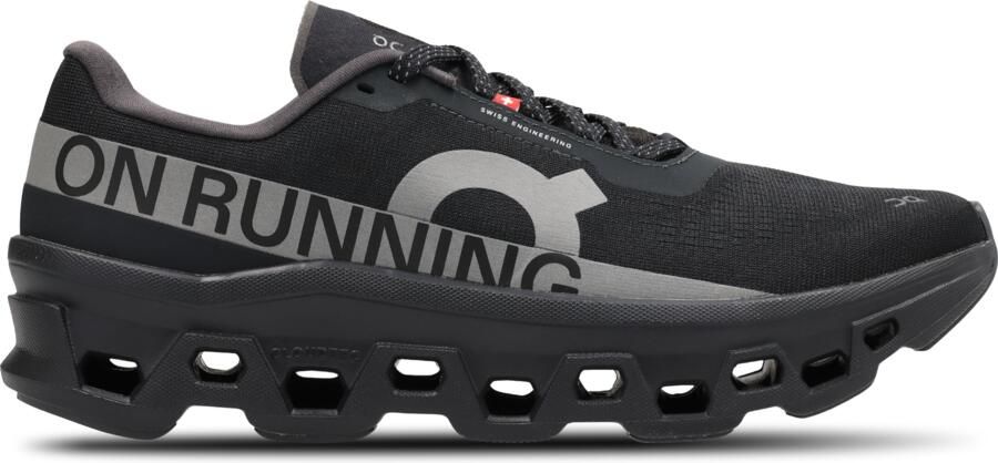 On Cloudm ster Sneakers Heren Zwart Mesh Synthetisch