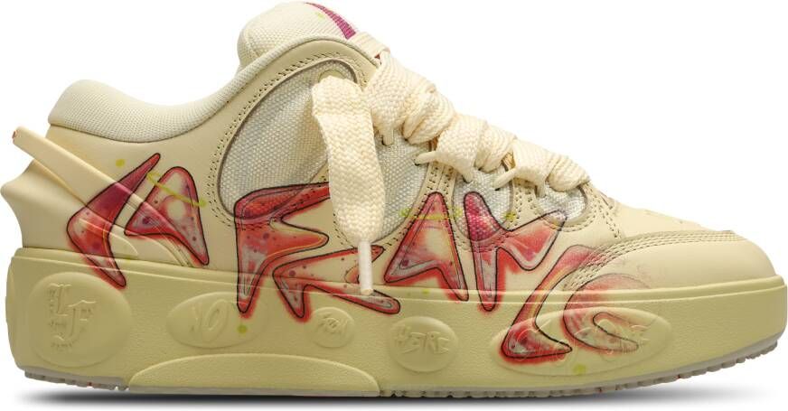 Puma Lafrance Airbrush Heren Schoenen Beige Maat: 40.5 Leer Foot Locker