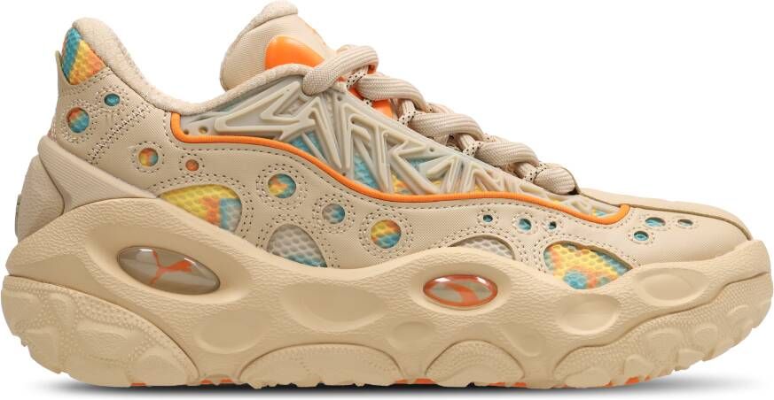 Puma Lafrance Rnnr Flare Heren Schoenen Beige Maat: 40.5 Leer Foot Locker
