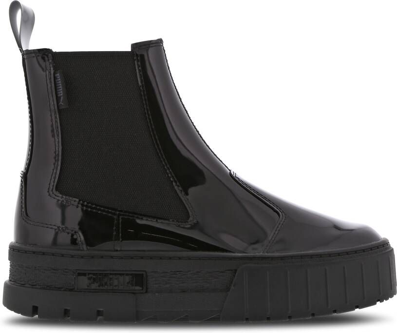 Puma Mayze Sneakers Dames Zwart Leer