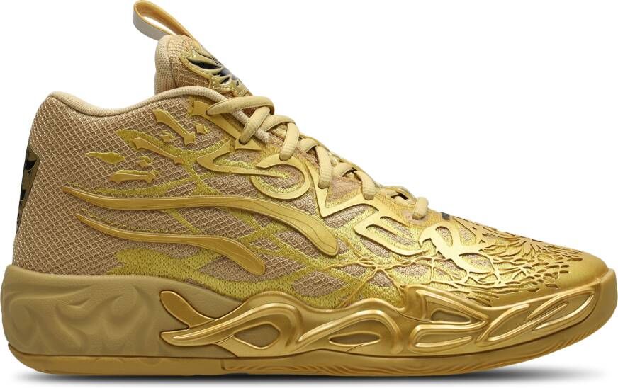 Puma Mb.04 Golden Child Heren Schoenen Goud Maat: 40.5 Mesh Synthetisch Foot Locker