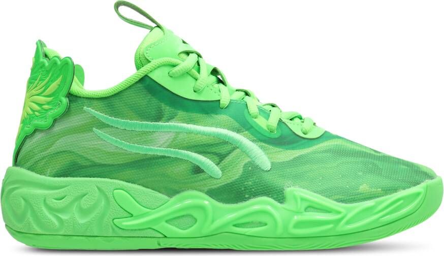 Puma Mb.04 Low Team Unisex Schoenen Groen Maat: 37.5 Leer Foot Locker