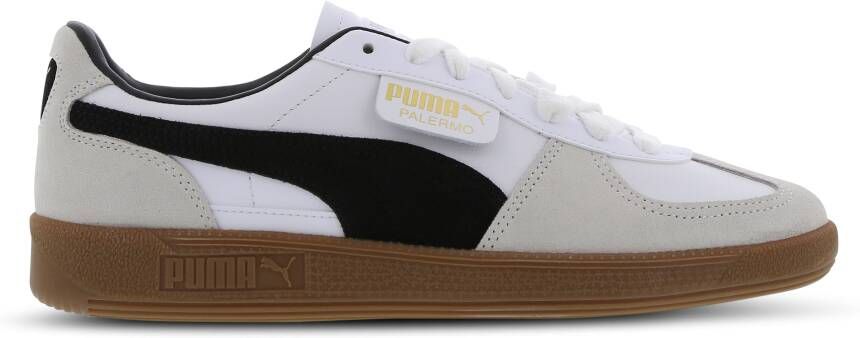 Puma Palermo Lth White Vapor Gray Gum Wit Leer Lage sneakers Unisex - Foto 13