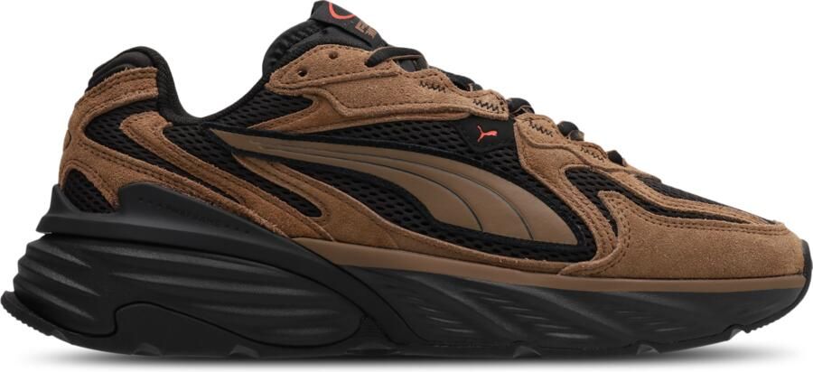 Puma Fade Sneakers Heren Bruin Mesh Synthetisch