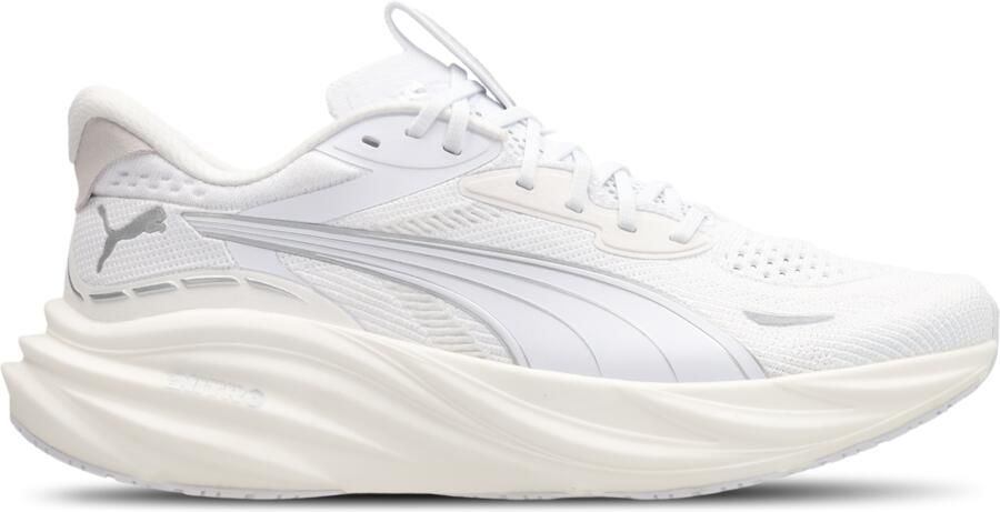 Puma Magnify Nitro 3 Sneakers Heren Wit Mesh Synthetisch