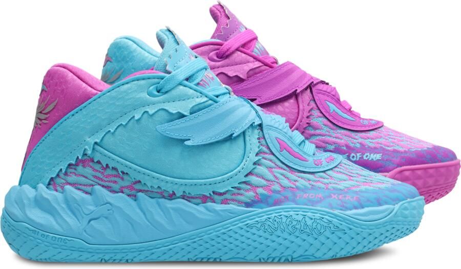 Puma MB.05 Kindersneakers Blauw Mesh Synthetisch