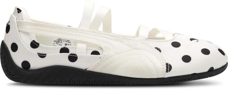 PUMA Ballerina met riempjes 'Speedcat' zwart wit