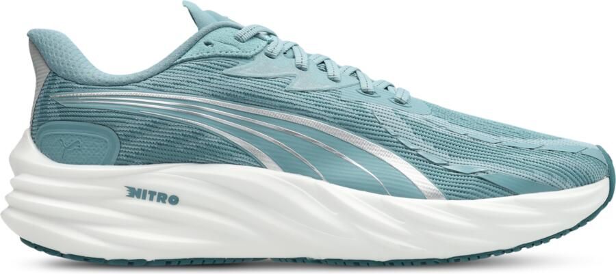 Puma Velocity Nitro 4 Sneakers Heren Blauw Mesh Synthetisch