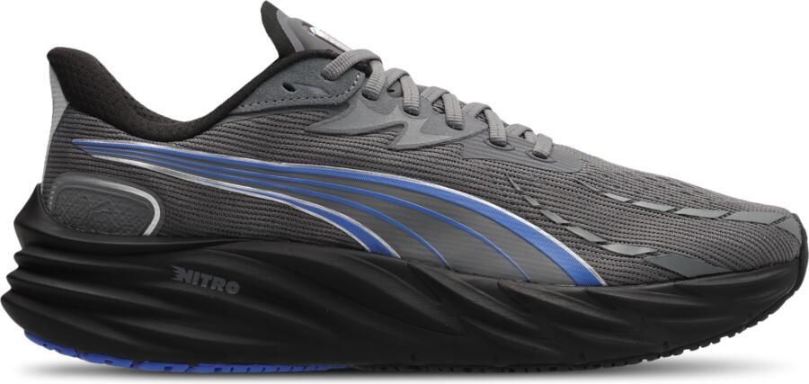 Puma Velocity Nitro 4 Sneakers Heren Grijs Mesh Synthetisch
