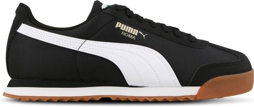 Puma Roma Basic Kindersneakers Zwart Leer