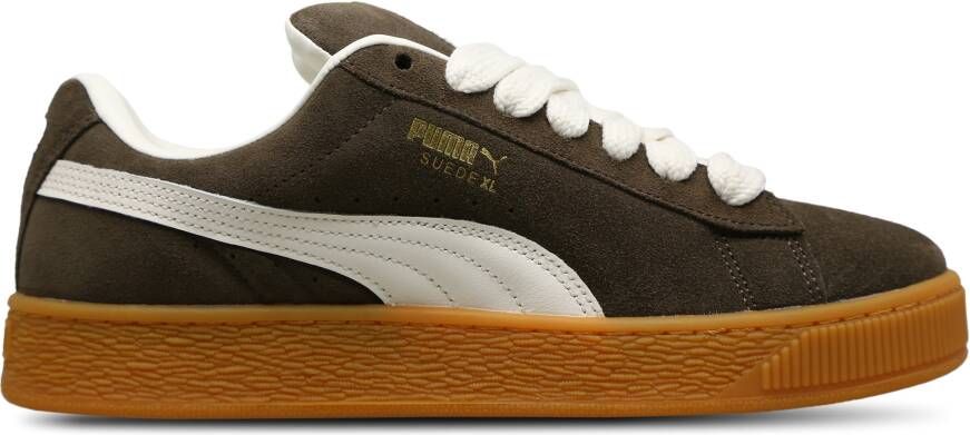 Puma Suede Heren Schoenen Bruin Maat: 42.5 Mesh Synthetisch Foot Locker