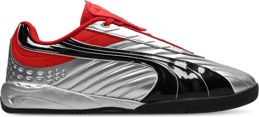 Puma V1per Goalgetter Heren Schoenen Zilver Maat: 40.5 Leer Foot Locker