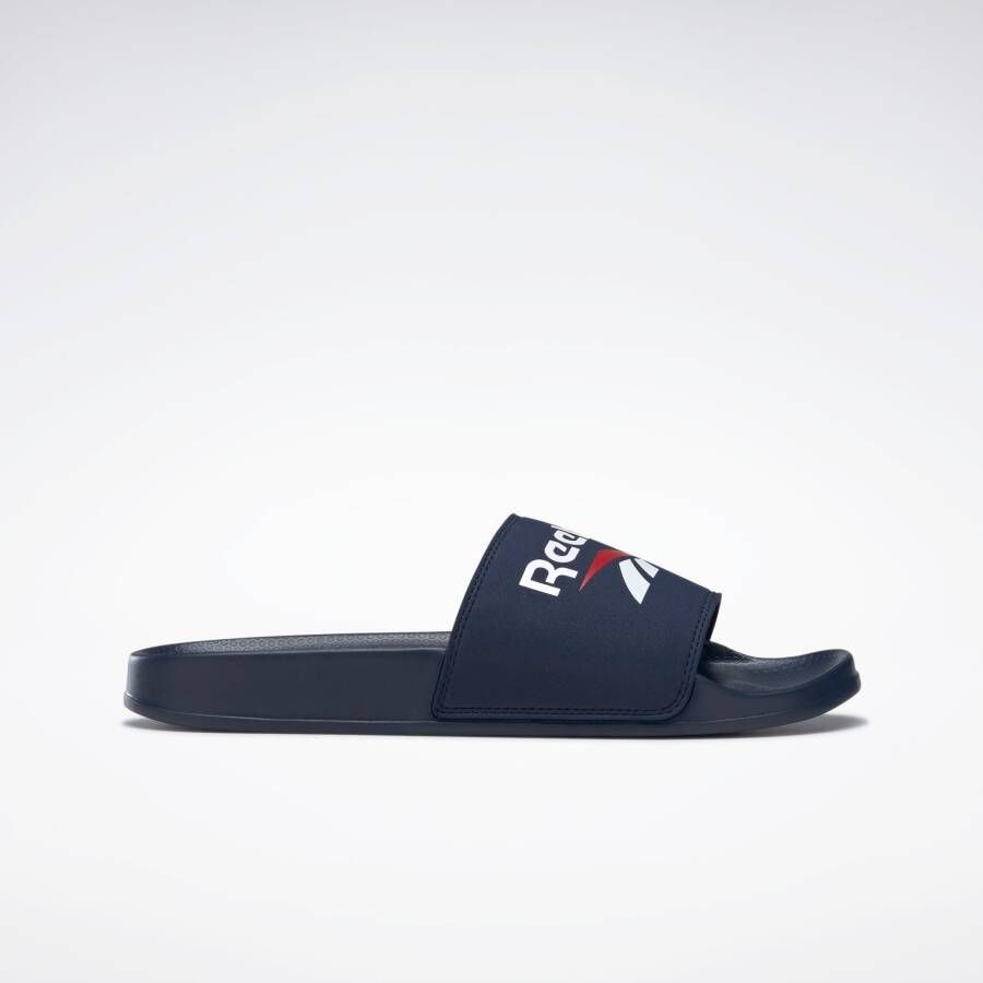 Reebok Training Fulgere Slide badslippers donkerblauw wit rood - Foto 5