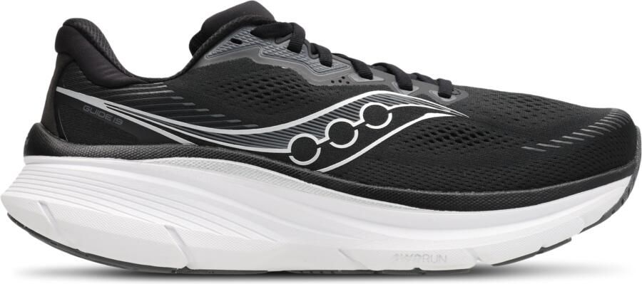 Saucony Guide 19 Sneakers Heren Zwart Mesh Synthetisch - Foto 2