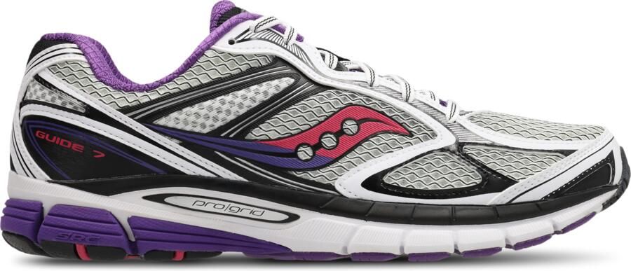 Saucony Guide 7 Sneakers Heren Wit Mesh Synthetisch