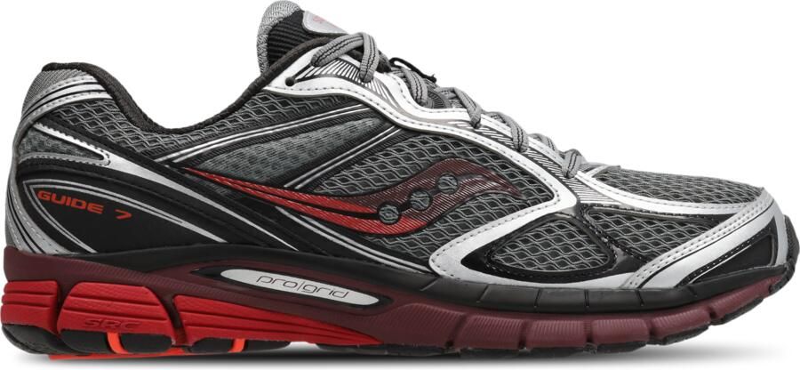 Saucony Guide 7 Sneakers Zilver Mesh Synthetisch