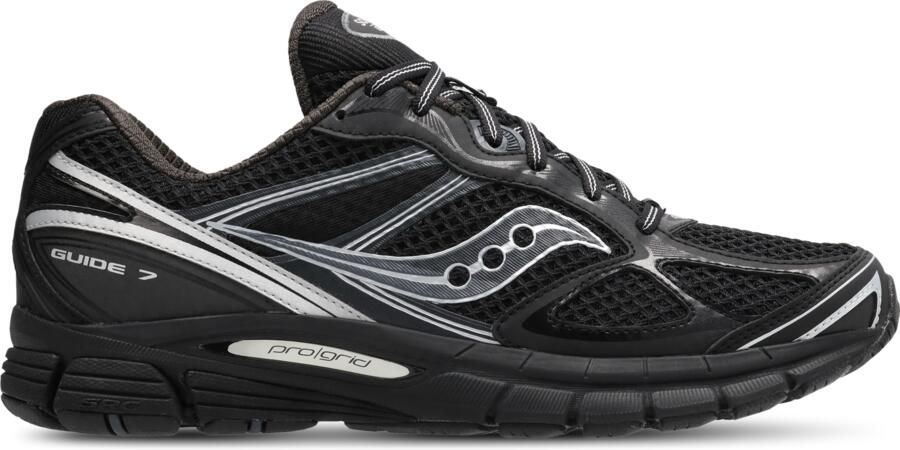 Saucony Guide 7 Sneakers Heren Zwart Mesh Synthetisch