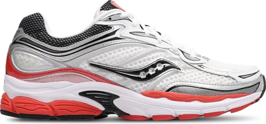 Saucony Progrid Omni 9 Sneakers Heren Wit Mesh Synthetisch