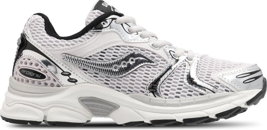 Saucony Progrid Triumph 4 Kindersneakers Beige Mesh Synthetisch