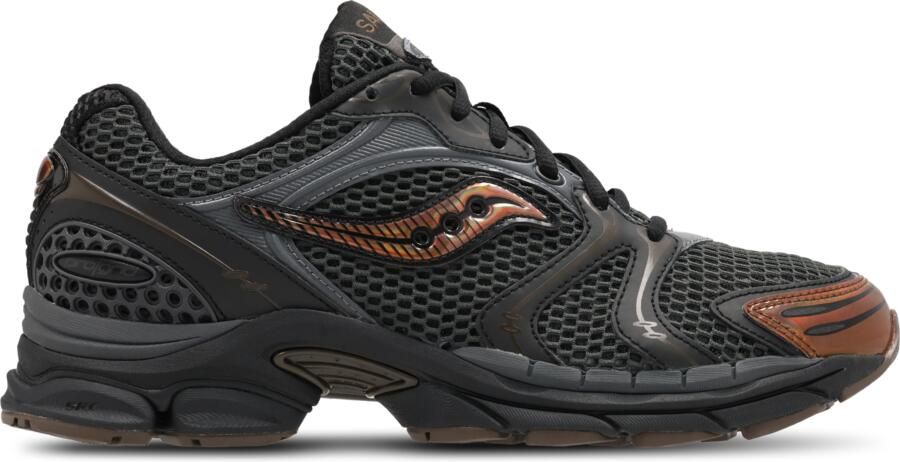 Saucony Progrid Triumph 4 Sneakers Heren Grijs Mesh Synthetisch
