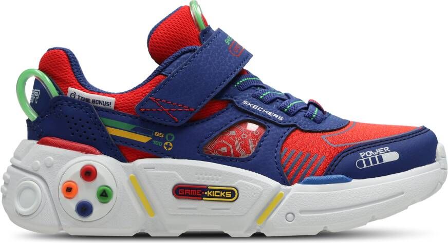 Skechers Game Kicks Unisex Schoenen Blauw Maat: 32.5 Plastic Foot Locker