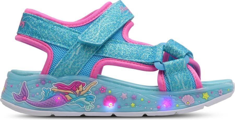 Skechers Mermaid Dreams Sandal Peuterschoenen Blauw Plastic