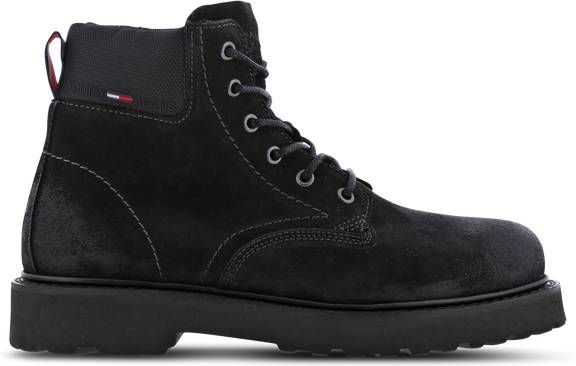 Tommy Jeans Short Lace Up Boot Heren Boots Black Nubuck
