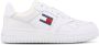 TOMMY JEANS Plateausneakers TJW RETRO BASKET ESS vrijetijdsschoen lage schoen veterschoen met zijlogo-vlag - Thumbnail 6