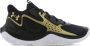 Under Armour Unisex basketbalschoenen Jet '23 Zwart Metalen Goud Metalen Goud 45.5 - Thumbnail 3