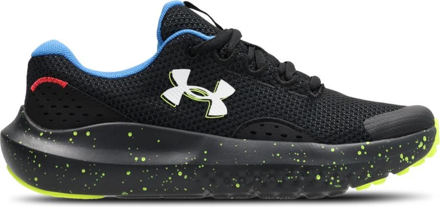 Under Armour Bgs Surge 4 Kindersneakers Zwart Mesh Synthetisch