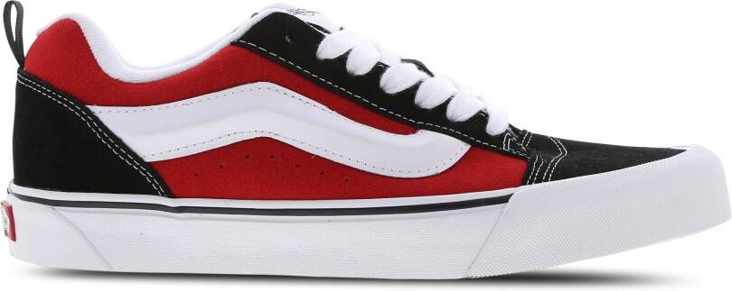 Vans Rode Echte Witte en Zwarte Lage Sneakers Red Heren