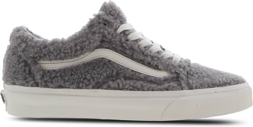 Vans Old Skool Sneakers Dames Grijs Leer Textil