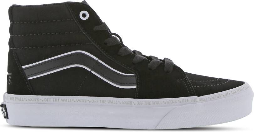 Vans SK8-Hi Unisex Schoenen Zwart Maat: 35 Textil Leer Foot Locker