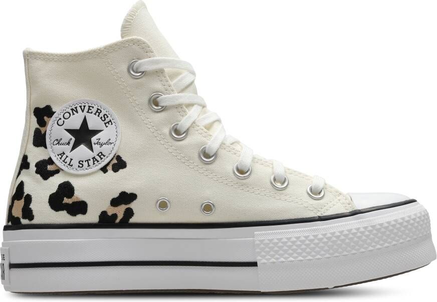 Converse Ctas Platform High Dames Schoenen Bruin Maat: 35 Canvas Foot Locker