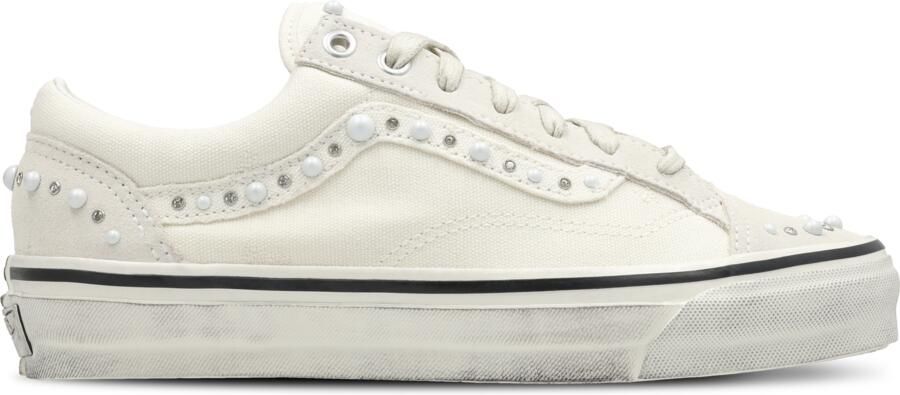 Vans Old Skool Sneakers Wit Leer Textil - Foto 2
